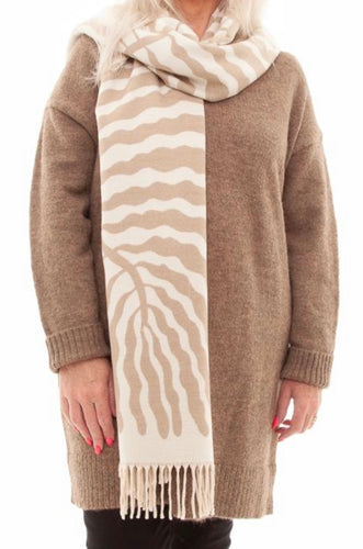 Tree Jacquard Doubleface Scarf