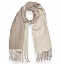 Reversible Two Tone Cashmere Blend  Scarf