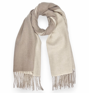 Reversible Two Tone Cashmere Blend  Scarf
