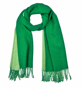 Reversible Two Tone Cashmere Blend  Scarf