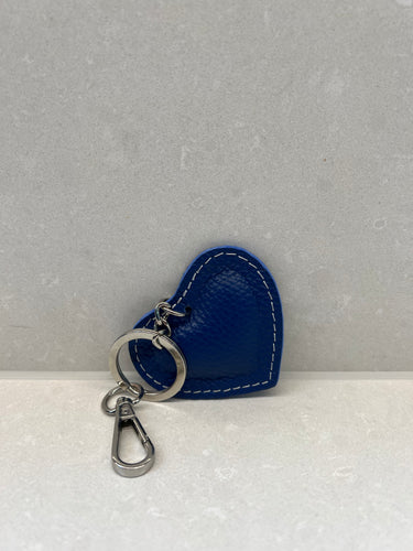 Leather Heart Keyring