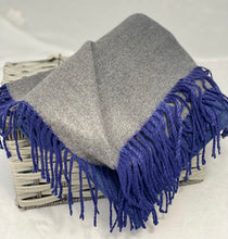 Wool blend tassel scarf