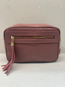 Cross Body Leather Bag With Tassel