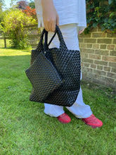 Hand Knitted Leather Tote Bag